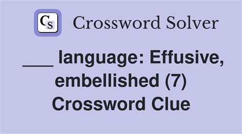 embellished crossword clue|embellished crossword answer.